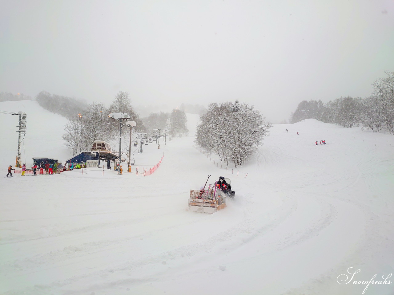 美唄国設スキー場　12月観測史上最深の積雪量を観測した美唄へ。そして、再びの豪雪で全面パウダーゲレンデに！